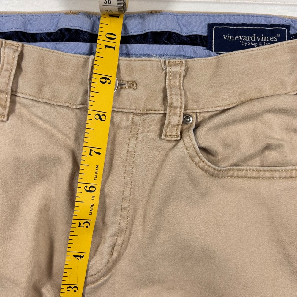 Vineyard Vines 5-Pocket Pants Mens 30x30 (FIT 30x28) Tan Khaki Chino Stretch - Picture 10 of 16